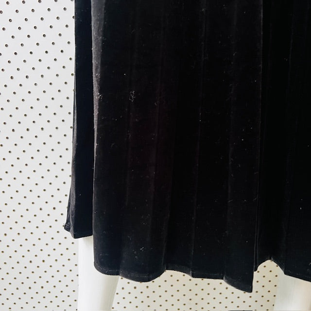 MAX / black velvet skirt / 10 (3891167698803232333)