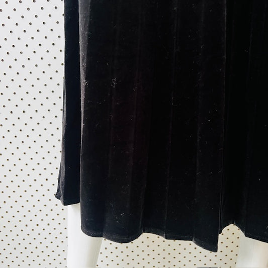 MAX / black velvet skirt / 10 (3891167698803232333)