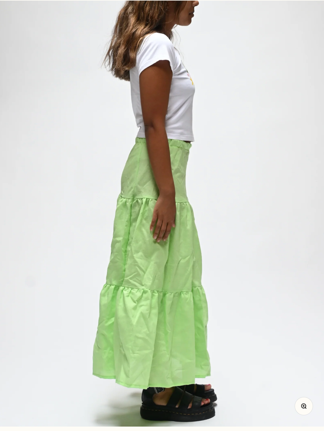 STELLA CLAIRE / indi skirt in bright green / M (3891169949200066778)