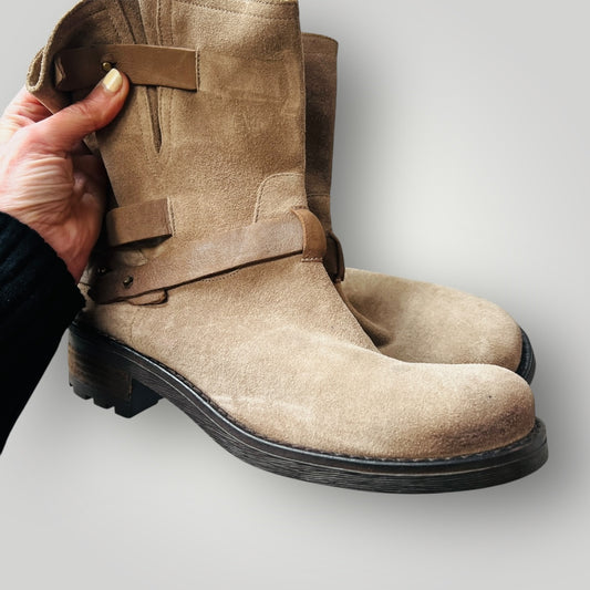 NAF NAF / leather engineers boots / 41 (3891322642086975392)