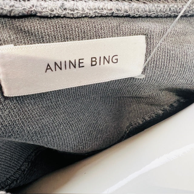 ANINE BING / ramona leopard sweat / stonewashed grey / s (3891766777766877893)