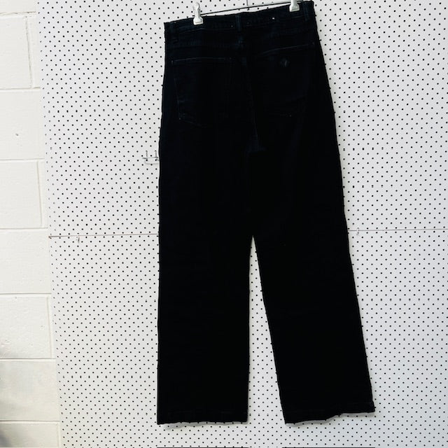 A BRAND / 94 high + wide jeans / black / 32 or 14 (3891766996489510453)