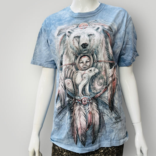 1990s american vintage / THE MOUNTAIN / spirit bear tee / s (3891767868591295766)