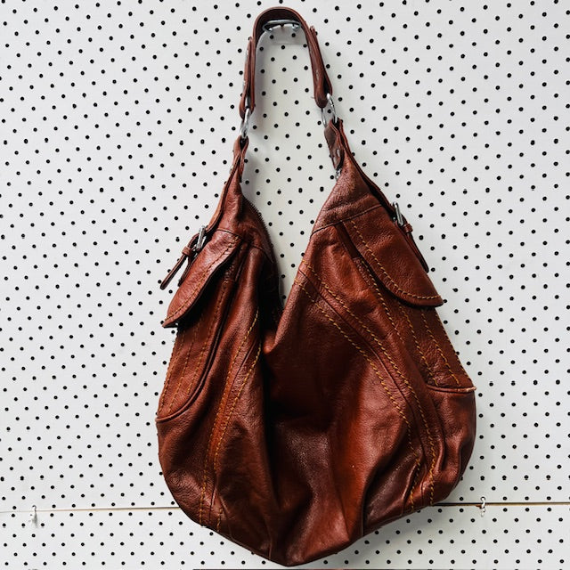 GEE / leather bag with lots of pockets (3892381842254797431)