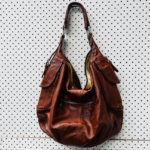 GEE / leather bag with lots of pockets (3892381846710447846)