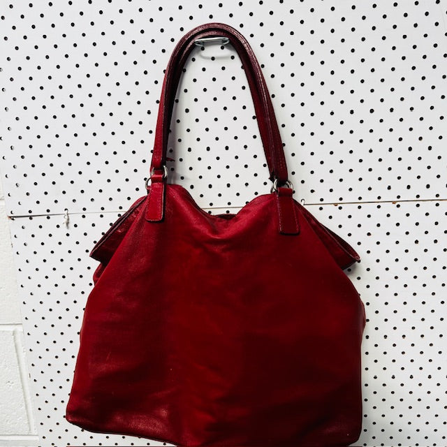 COUNTRY ROAD / red leather shoulder bag (3892381870236358671)