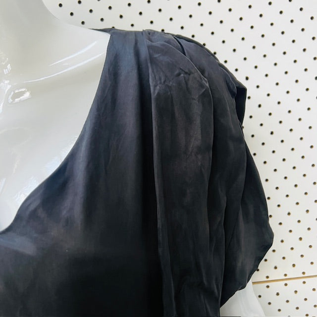 HAILWOOD / black dress with ruched details / 14 (3892381976670924354)