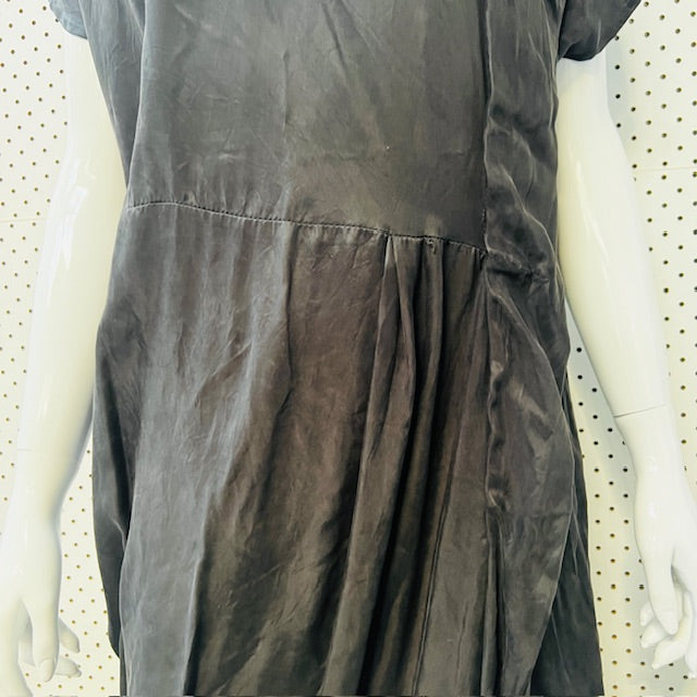 HAILWOOD / black dress with ruched details / 14 (3892381978281601881)