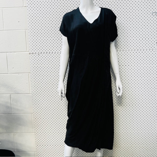 HAILWOOD / black dress with ruched details / 14 (3892381980241512790)