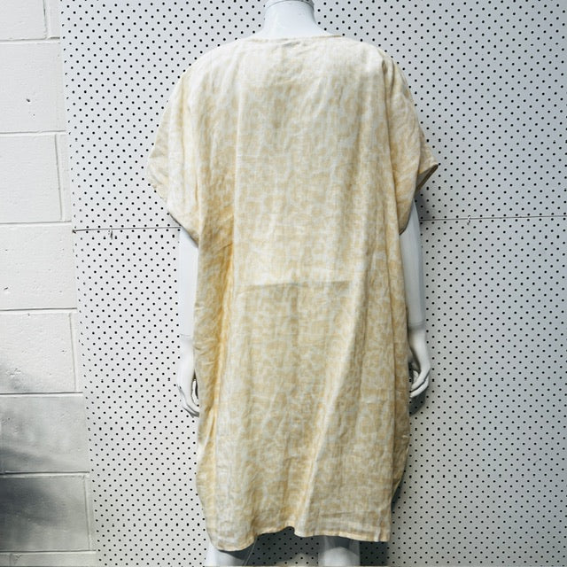 RIDLEY / 100% linen dress / plus sized S / made in italy (3892382018630359008)