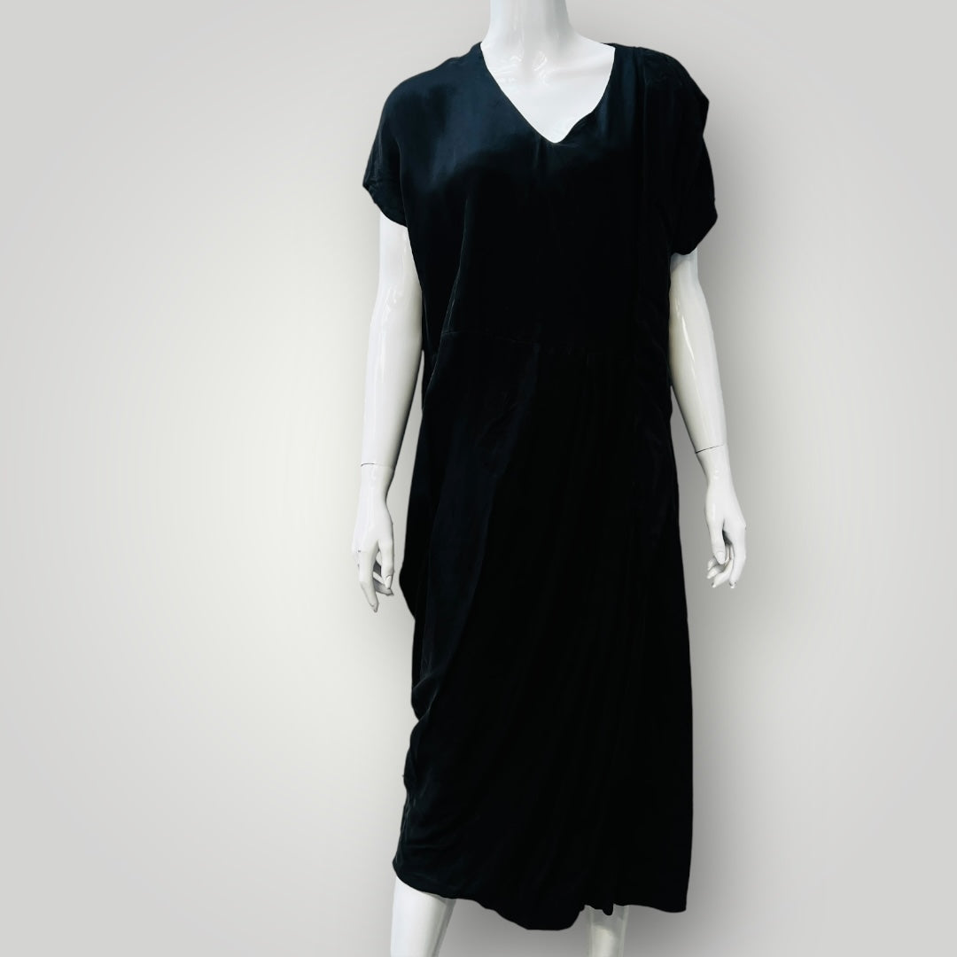 HAILWOOD / black dress with ruched details / 14 (3892383812682486093)