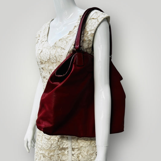 COUNTRY ROAD / red leather shoulder bag (3892383837902118340)