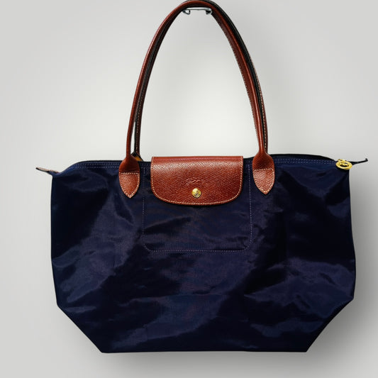 Longchamp Le Pliage / Large Original Navy Shoulder Bag (3892383844412625890)
