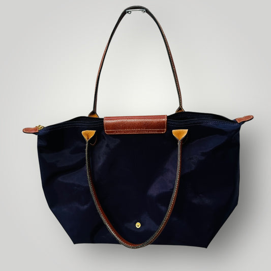 Longchamp Le Pliage / Large Original Navy Shoulder Bag (3892383845961697784)