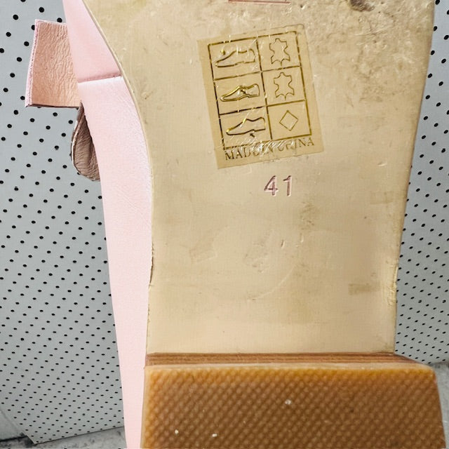 OLI / leather loafers in pink / 41 (3892559119934276142)