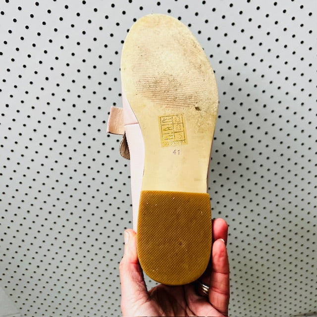 OLI / leather loafers in pink / 41 (3892559121582678647)