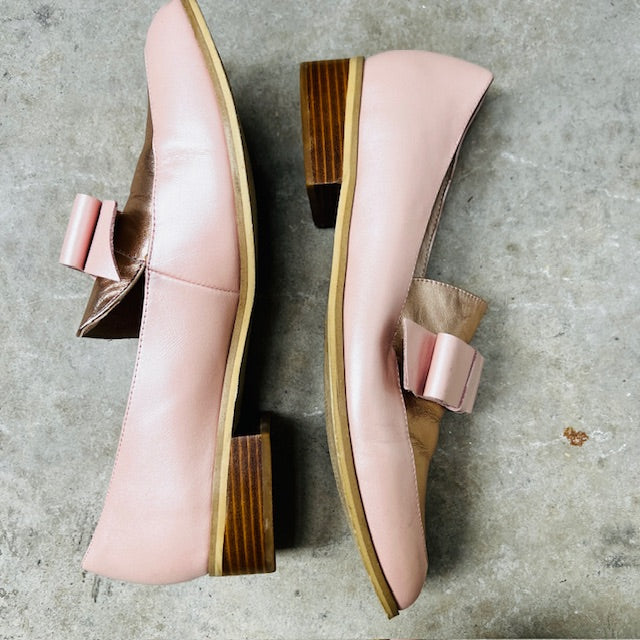 OLI / leather loafers in pink / 41 (3892559128148778540)