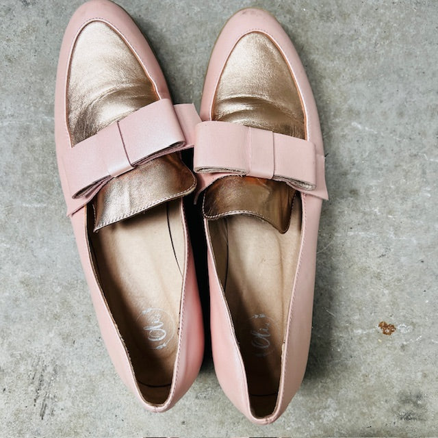 OLI / leather loafers in pink / 41 (3892559129812665383)