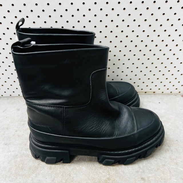 GANNI / leather chunky boots / 40 (3892559194928903716)