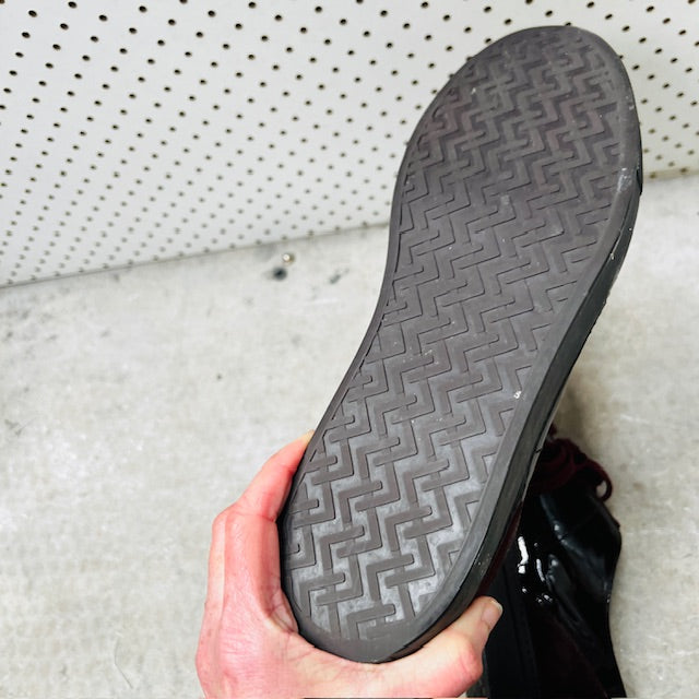 VERSACE / patent leather trainers / 43 / made in italy (3892559198338613336)