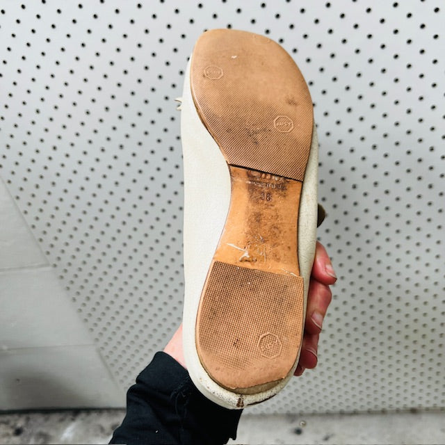 vintage / CHLOE / leather mary jane ballet flats / 36 / made in italy (3892559253118603198)
