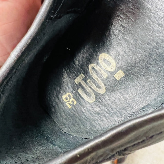 JUNO / loafers with blue horsehair / 39 (3892559269932766548)