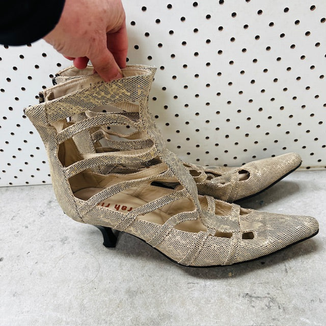 2000s nz vintage / SARAH RILEY / heels / 38.5 / made in nz (3892559308878921111)
