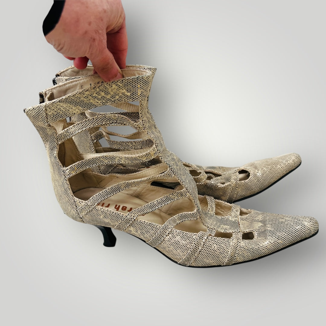 2000s nz vintage / SARAH RILEY / heels / 38.5 / made in nz (3892559778045009486)