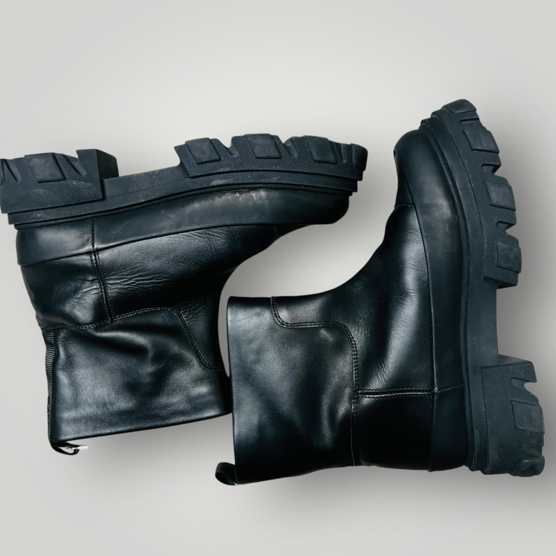 GANNI / leather chunky boots / 40 (3892559833853008902)