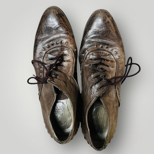 IXOS / leather oxfords / 40 (3892559868633376137)