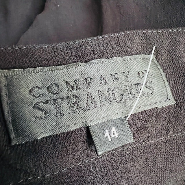COMPANY OF STRANGERS / tunic dress with adjustable neck straps / 14 / nz made (3893493080525271673)