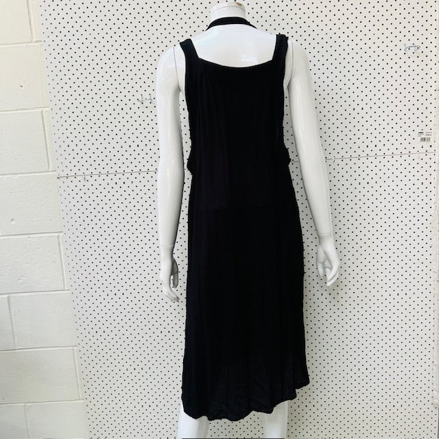 COMPANY OF STRANGERS / tunic dress with adjustable neck straps / 14 / nz made (3893493082204146151)
