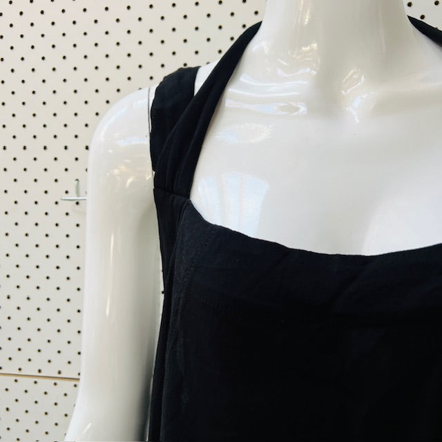 COMPANY OF STRANGERS / tunic dress with adjustable neck straps / 14 / nz made (3893493084565200328)
