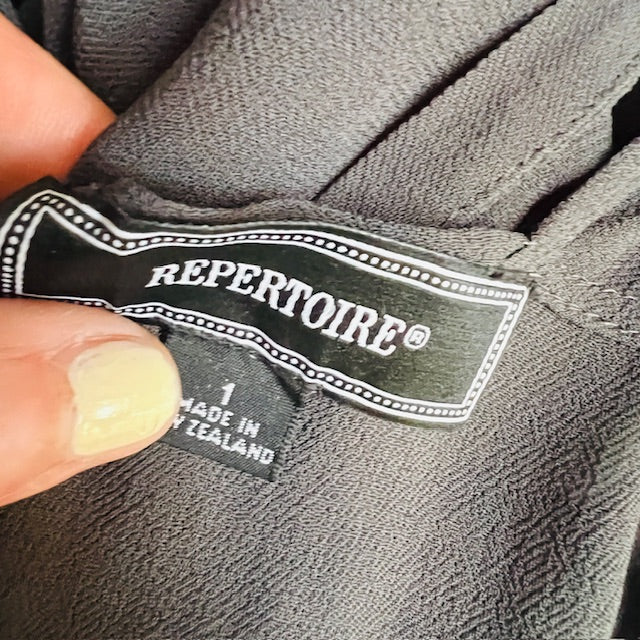 REPERTOIRE / racer back dress / s / made in nz (3893493135405968567)