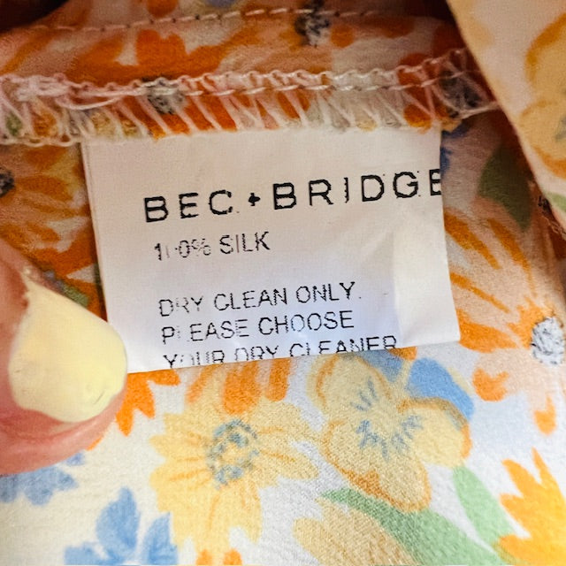 BEC + BRIDGE / 'heidi' silk floral midi dress / 10 (3893493231305399611)