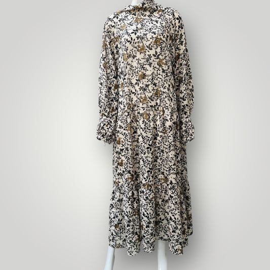 SIREN / floral maxi dress / 18 (3893493572842397092)