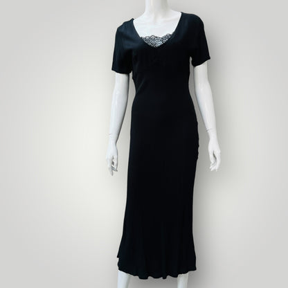 NOA NOA / black + lace midi / M (3893493606205668247)