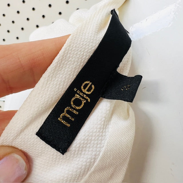 MAJE / Rushane Lace-Trimmed Handkerchief-Hem Dress / $700rrp / 3 (3893694537265982498)