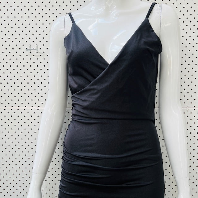 StREET HEART / black tie or cocktail gown in lycra / s (3893694551765028916)