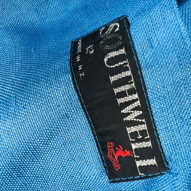 1960s nz vintage / SOUTHWELL / electric blue sundress and jacket / s/m (3893694607685018452)