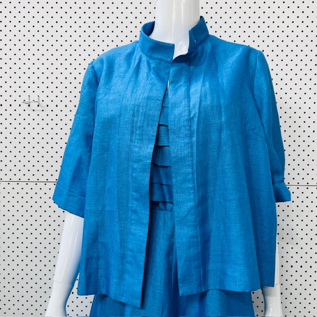1960s nz vintage / SOUTHWELL / electric blue sundress and jacket / s/m (3893694617745268756)