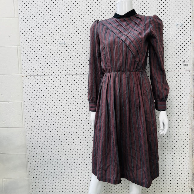 1980s nz vintage / DELTEX / dress / made in nz / s (3893694654846372596)