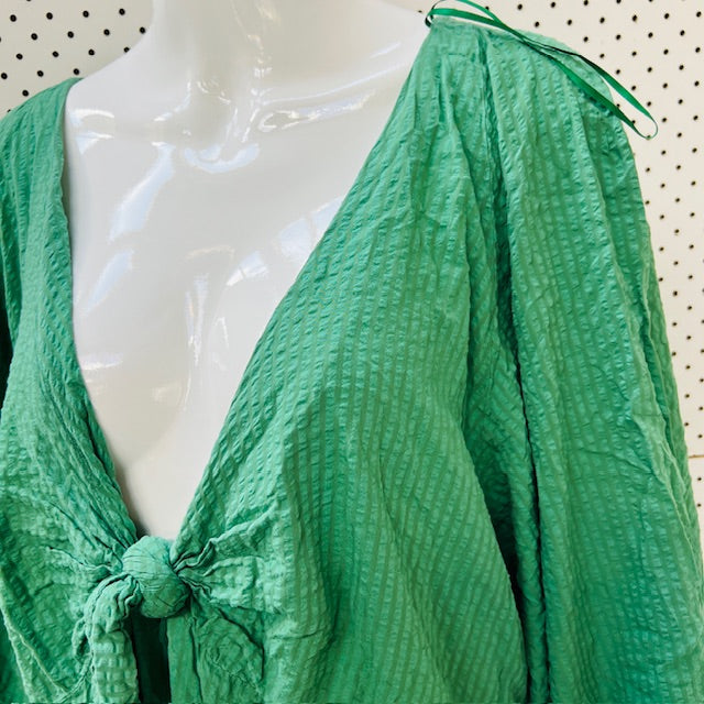 ISOBELLE / green maxi dress / 24 (3893694671915277986)