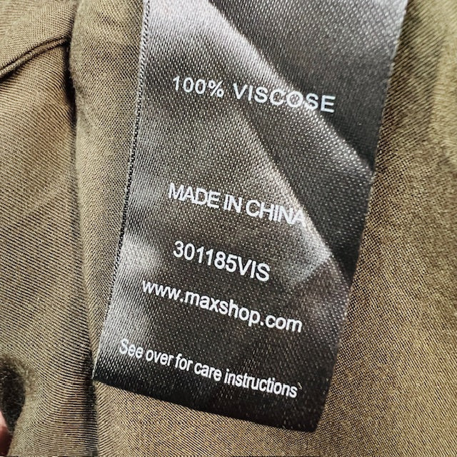 MAX / khaki satin slip skirt / 14 (3893694675602563366)