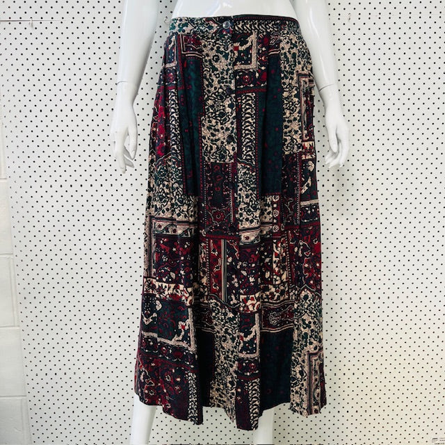 1990s vintage / KATIES / patterned skirt / made in australia / 16 (3893694732385190440)