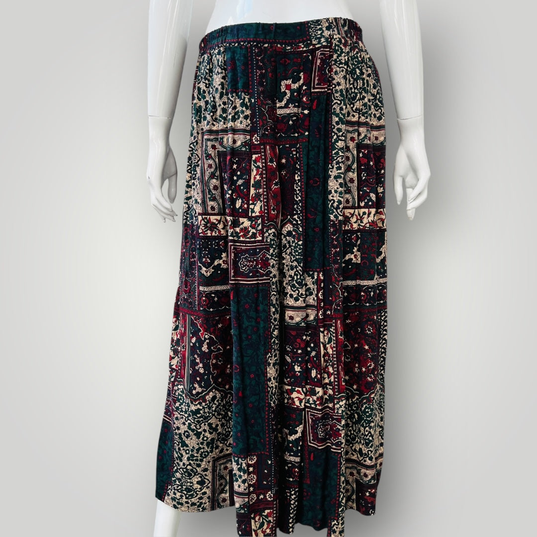 1990s vintage / KATIES / patterned skirt / made in australia / 16 (3893695232012661755)