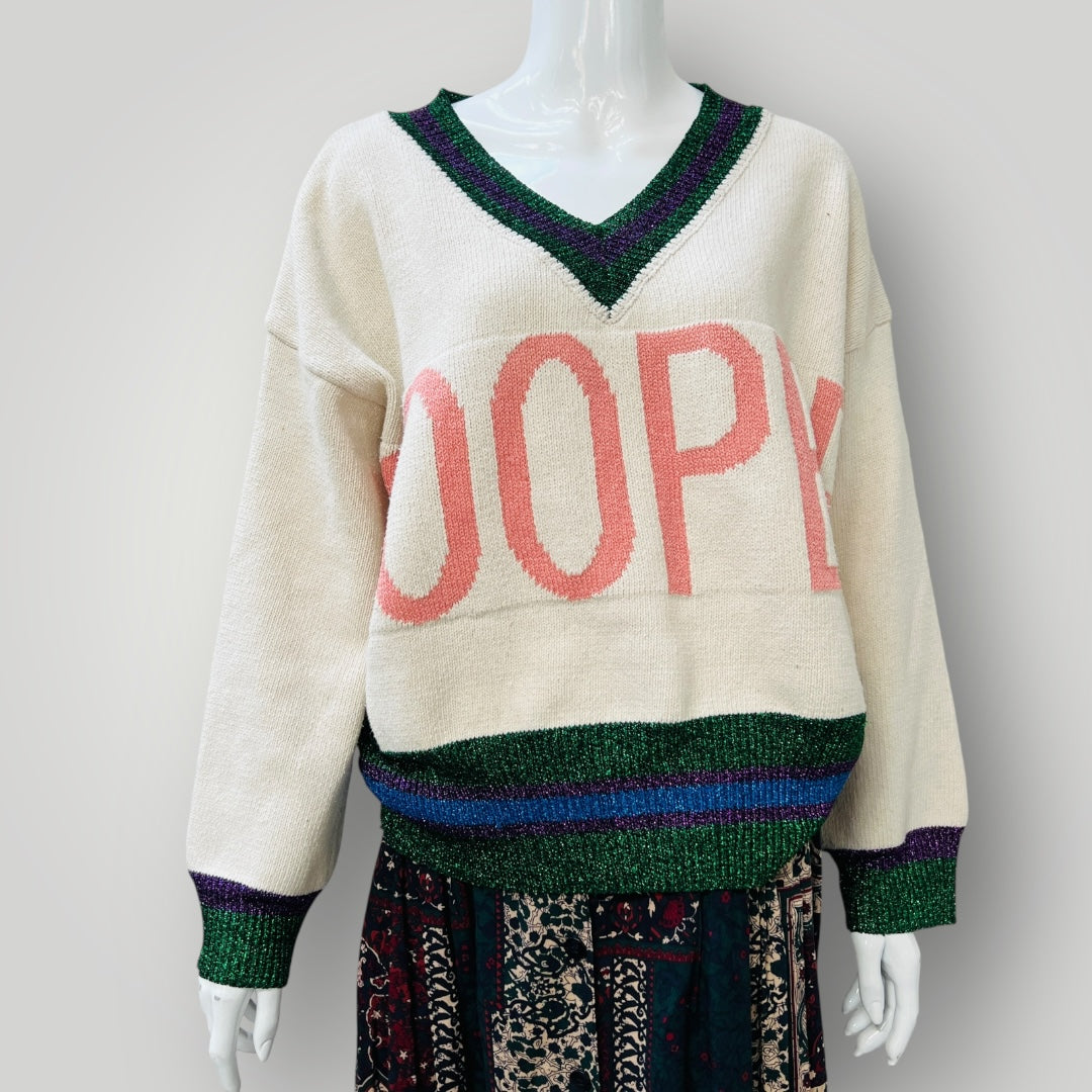 trelise cooper / 'hi my name is' jumper / m (3893695237019565035)
