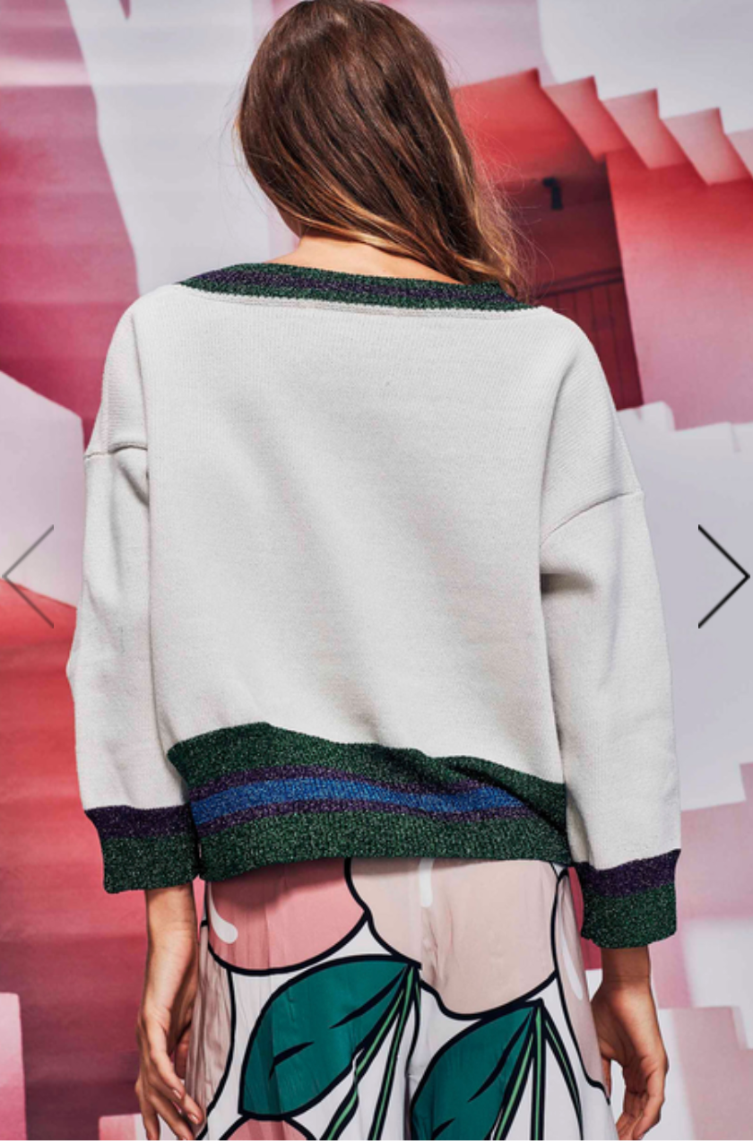 trelise cooper / 'hi my name is' jumper / m (3893763239434234876)