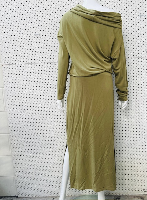 DKNY PURE / green dress / s (3893767391078272555)