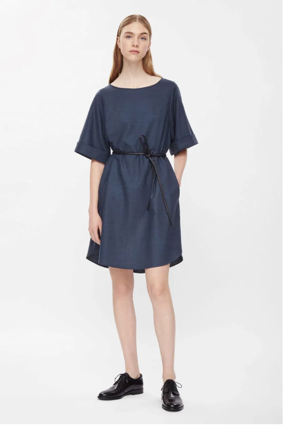 COS / cos kimono sleeve wool dress / s (3893831627282425847)